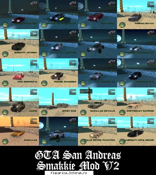 gta san andreas: smakkie mod gta san andreas: smakkie mod this mod has little bugs:bug when you race